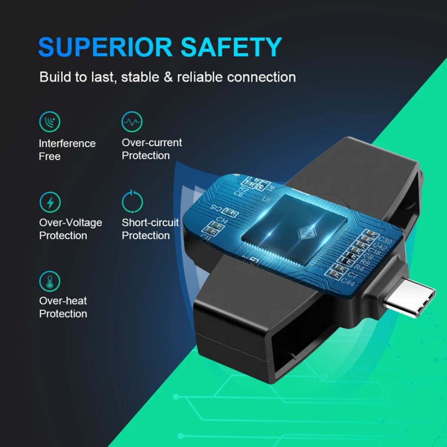 Устройство для чтения смарт-карт Type-C, портативное устройство для чтения SIM-карт и IC-карт, аксессуары для банковских и налоговых деклараций, поддержка Windows и OS.