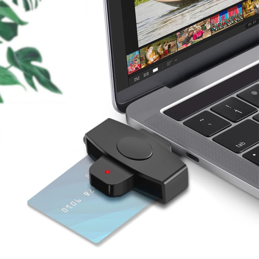 Устройство для чтения смарт-карт Type-C, портативное устройство для чтения SIM-карт и IC-карт, аксессуары для банковских и налоговых деклараций, поддержка Windows и OS.