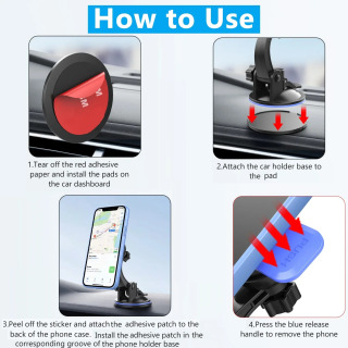 Новый автомобильный держатель для телефона Keep Your Mobile Within Reach, противоударная универсальная поддержка безопасности для Apple 14, Xiaomi, Huawei, Samsung
