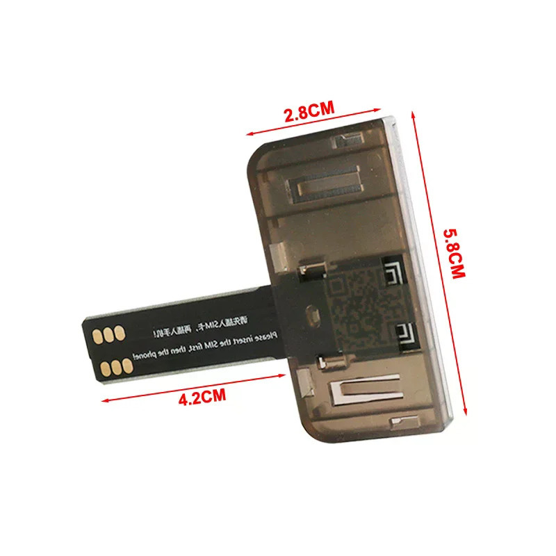 1 шт. адаптер SIM-карты устройство чтения SIM-карт Mini SIM Nano для телефона Android (Plug And Play) аксессуары для мобильных телефонов