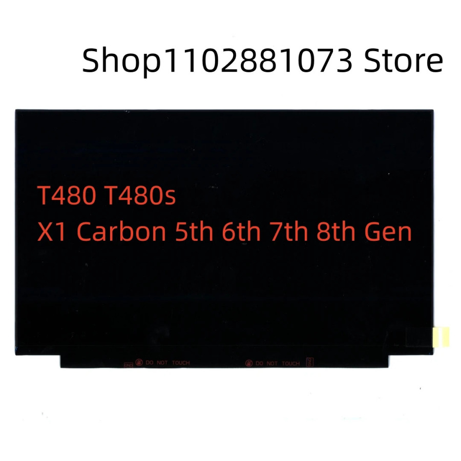 Lenovo Thinkpad T480 T480s X1 Carbon 5th 6th 7th 8th Gen LCD displey uchun original noutbuk 2560*1440 WQHD IPS Mat 40pin 00NY681