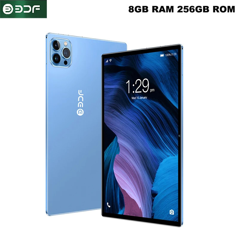 10,1 dyuymli displeyli planshet, sakkiz yadroli protsessor, 8 GB operativ xotira, 10,1 GB ROM, 4G LTE