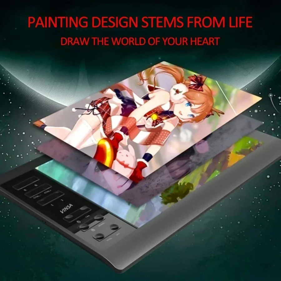 10 * 6 dyuymli ko'chma raqamli planshet mobil telefon aloqasi raqamli bosimli chizilgan plansheti Interaktiv grafik chizilgan plansheti
