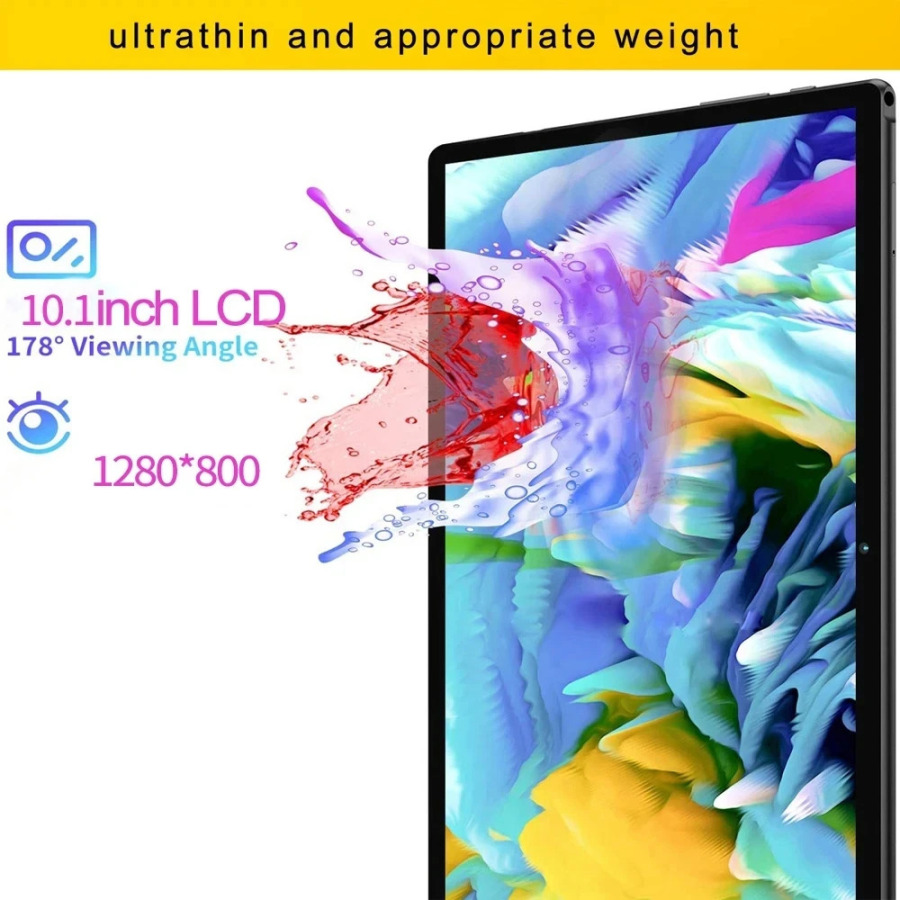 Планшет с 10,1-дюймовым дисплеем, ОЗУ 8 Гб, ПЗУ 2025 ГБ, 4G LTE, Android 13