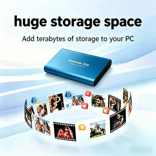Внешний жесткий диск 4 ТБ, портативный SSD 8 ТБ, внешний твердотельный накопитель, большой объем памяти, высокоскоростное хранилище для ПК/Mac/телефона