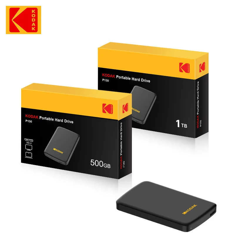 Внешний механический жесткий диск P150 USB3.0, высокоскоростная передача, стабильная и долговечная, подходит для резервного копирования и хранения.