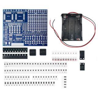 Компоненты SMD/SMT, плата для практики пайки, электронные наборы, тренировочный комплект, электронный компонент, комплект для самостоятельного производства, аксессуары для SMT