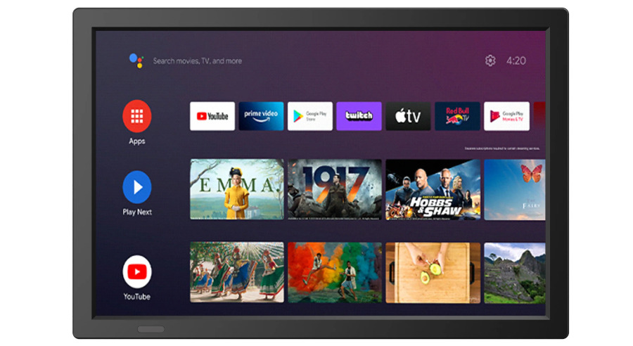 Портативный цифровой смарт-телевизор Wi-Fi, мини-светодиодный телевизор GTV Google TV с FM-радио DVB-T2/ATSC/ISDB