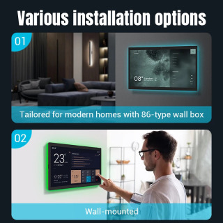 Умное домашнее устройство 2024, система умного дома, Android 13 WiFi6 RK3566 POE BT5.3, настенное крепление, портативный Android-планшет