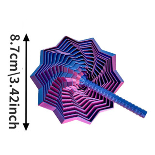 3D bosib chiqarish takomillashtirilgan sensorli yulduz modeli Vizual illyuziya olti burchakli aylanuvchi spiral bezaklar Stressni engillashtiradigan stol o'yini