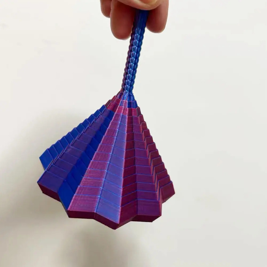 3D-печать, расширенная сенсорная модель звезды, визуальная иллюзия, шестигранник, вращающиеся спиральные украшения, снятие стресса, Рождественский подарок