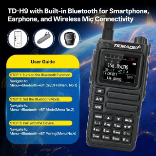 TIDRADIO TD-H9 10 Вт рация дальнего действия радио Air Band приложение беспроводное программирование APRS GPS рации NOAA рация