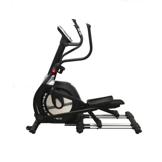Professional fitnes uskunalari, shu jumladan elektron displeyli elliptik trener.