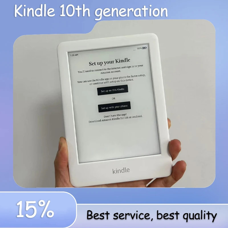 Б/у электронная книга Kindle 10-го поколения, 4G/8G, 6-дюймовый экран E-ink с подсветкой, удобный для чтения, готов к отправке