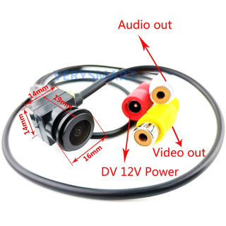 VERYSMART 700TVL Analog Kamera Mini Mikro Uy Kuzatuv Kamerasi 140 daraja keng burchakli HD video