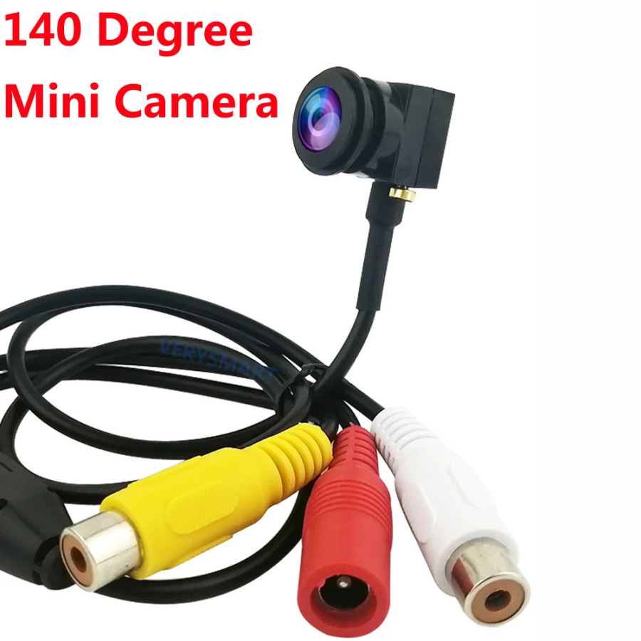 VERYSMART 700TVL Analog Kamera Mini Mikro Uy Kuzatuv Kamerasi 140 daraja keng burchakli HD video