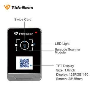 AC700 Считыватель QR-кодов Контроль доступа NFC RFID Открытый IP65 Водонепроницаемый TCP/IP WiFi Bluetooth Power Over LAN Wiegand в турникете
