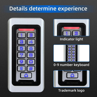RETEKESS T-AC03 Rfid система контроля допуска к двери IP68 Водонепроницаемая клавиатура Бесконтактная карта Автономная С 2000 пользователей