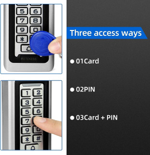 RETEKESS T-AC03 Rfid система контроля допуска к двери IP68 Водонепроницаемая клавиатура Бесконтактная карта Автономная С 2000 пользователей