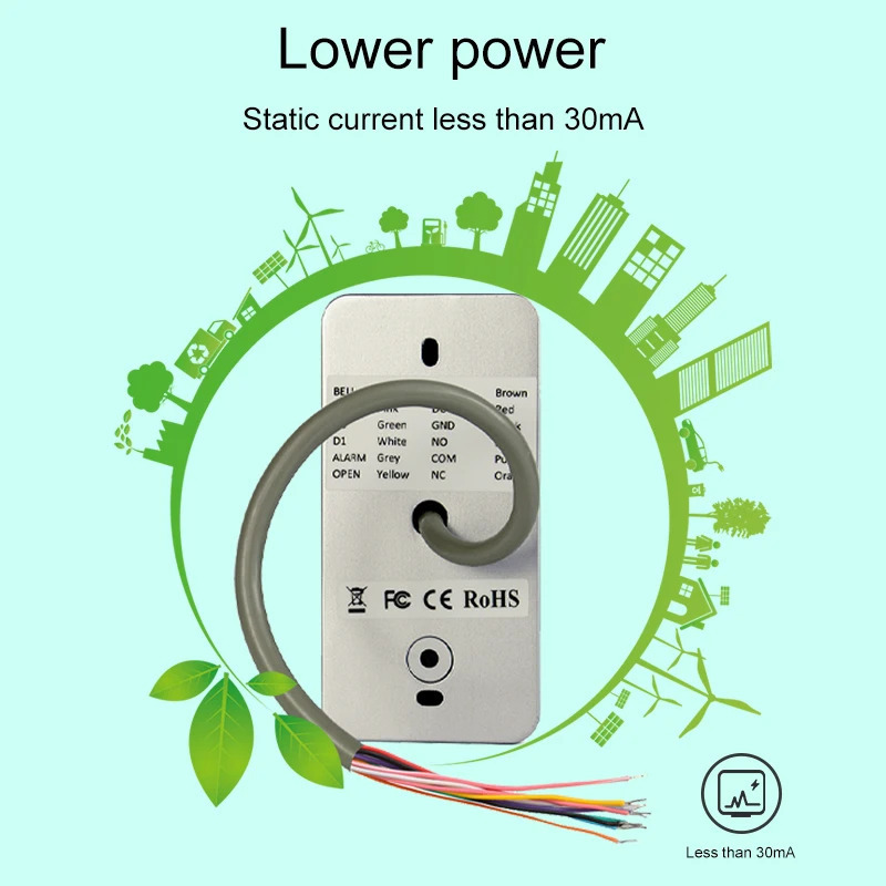 RETEKESS T-AC03 Rfid система контроля допуска к двери IP68 Водонепроницаемая клавиатура Бесконтактная карта Автономная С 2000 пользователей