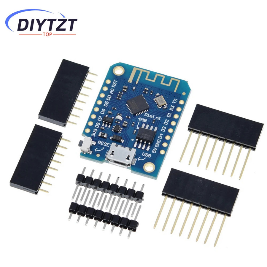 Wemos D1 Mini V3.0.0 WIFI Интернет вещей макетная плата на базе ESP8266 CH340 CH340G 4 МБ для Arduino Nodemcu V2 MicroPython