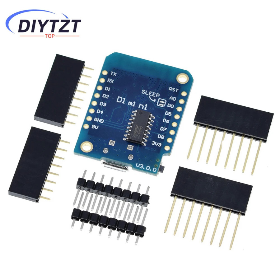 Wemos D1 Mini V3.0.0 WIFI Интернет вещей макетная плата на базе ESP8266 CH340 CH340G 4 МБ для Arduino Nodemcu V2 MicroPython