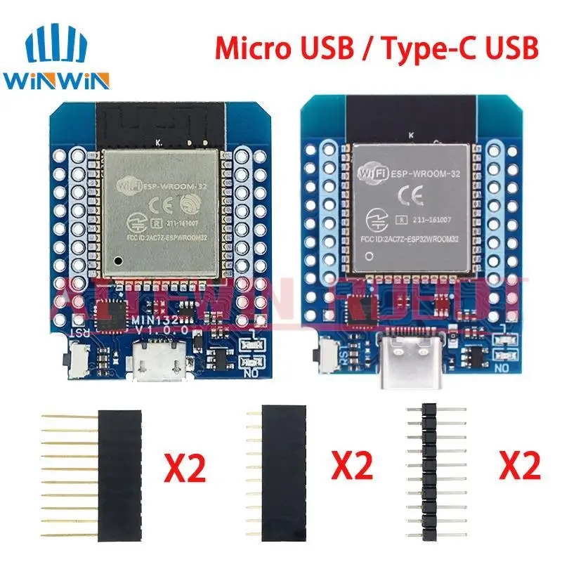 D1 mini ESP32 Φ WiFi + Bluetooth-совместимая плата для разработки Интернета вещей на основе ESP8266, полностью функциональная