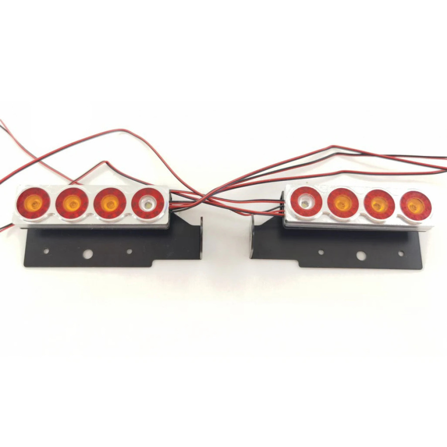 Задние фонари RC LED, запасные части для радиоуправляемых тракторов LESU 1/14, Tamiyaya R620, 3363, 56352, автомобилей TH20059