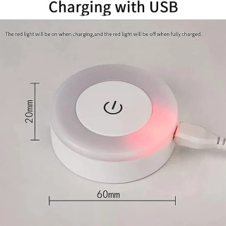 Светодиодный портативный USB перезаряжаемый ночник для освещения гостиной и спальни. Лампы Лампы Домашние Украшения Декор Огни
