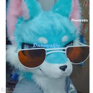 Очки для животных, меховой костюм, аксессуары, маска кигуруми, пушистые только очки, реквизит, базовый комплект, очки на Хэллоуин, Kemono, лиса, кошка, собака, кролик