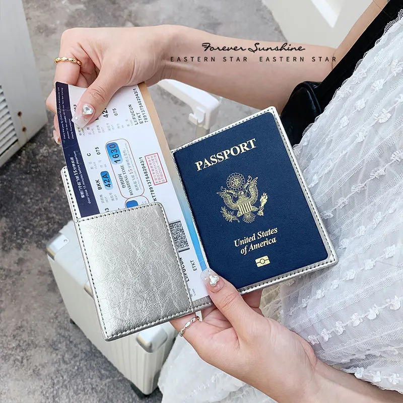 Sayohat uchun yangi aksessuarlar: PU charm pasport qopqog'i, kredit karta ushlagichi, ID karta egasi, aviachipta ushlagichi, pasport sumkasi.