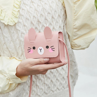 Bolalar Mini Princess Crossbody sumkalari PU teridan kichik yelkali sumkalar