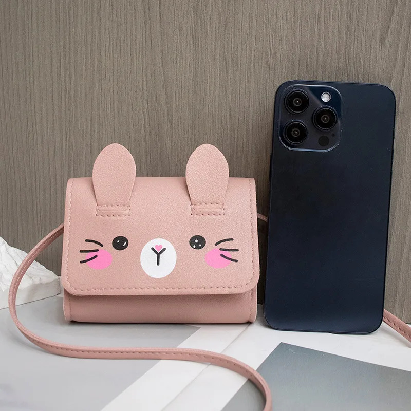 Bolalar Mini Princess Crossbody sumkalari PU teridan kichik yelkali sumkalar