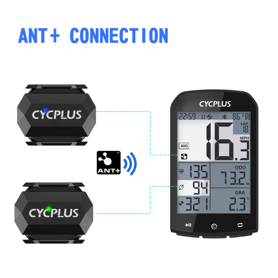 CYCPLUS C3 велосипедный компьютер спидометр ANT + BLE скорость вращения каденции двойной датчик водонепроницаемый беспроводной GPS велосипедные аксессуары