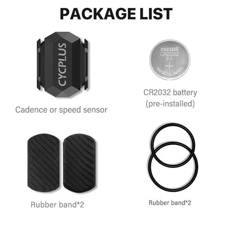 CYCPLUS velosport kompyuteri, ikki kadans sensori, spidometr, ANT+, Bluetooth, suv o‘tkazmaydigan