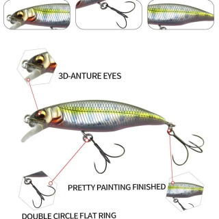 Fishing 50mm 3.5g Swimbaits Bass Big Fish Crankbaits Fishing Lure Floating Wobblers for Pike Minnow Lure Fishing Tackle