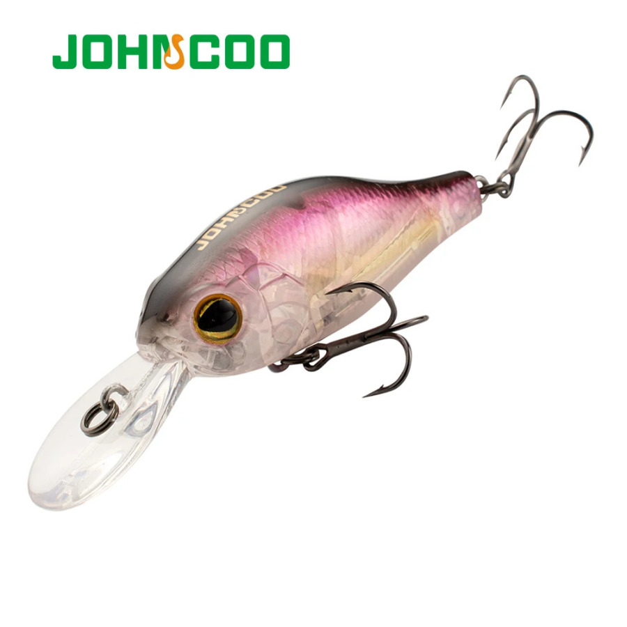 Baliq ovlash lure chuqur sho'ng'in suzuvchi krank lure Perch Pike Lure Predator uchun uzoq quyma