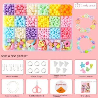 Qo'l san'atlari to'plami: boncuklar, zargarlik buyumlari, bilaguzuklar. Bolalar va qizlar uchun DIY ijodiy to'plami.