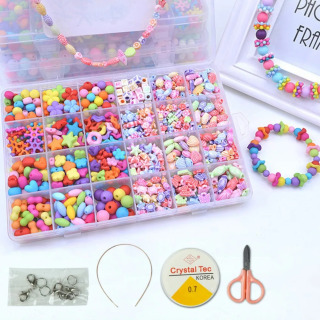 Qo'l san'atlari to'plami: boncuklar, zargarlik buyumlari, bilaguzuklar. Bolalar va qizlar uchun DIY ijodiy to'plami.