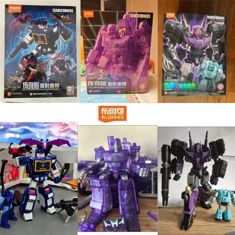 Blokees Transformers Legendary Edition Tarn IDW Comics Megatron Soundwave figurasi Rojdestvo sovg'asi