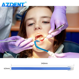 AZDENT стоматологические слиновые выталкиватели, одноразовые присоски, прозрачные наконечники, разные цвета, 148 мм, гибкая эвакуационная трубка, трубка