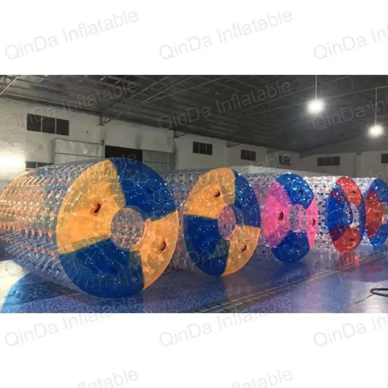Лучшие продажи, надувной водный ролик, летние игрушки для взрослых, надувной водный прогулочный ролик, надувная катящаяся трубка для воды, детские игры