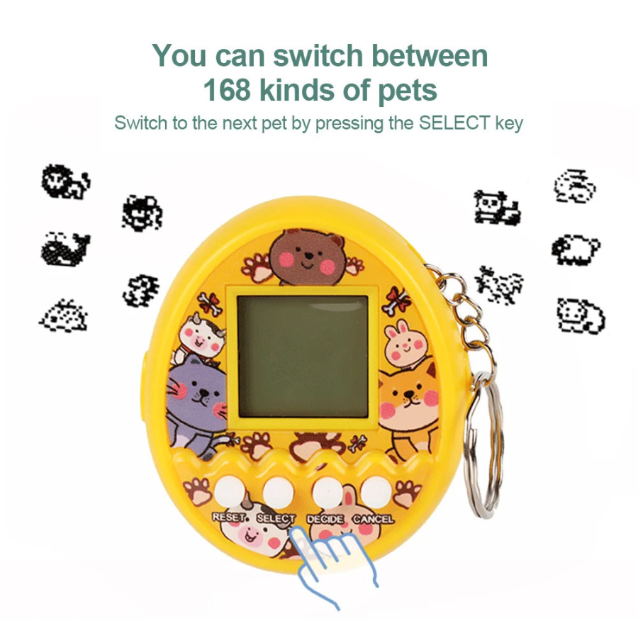 Elektron uy hayvonlari o'yinlari o'yinchoqlari Virtual Tamagotchi raqamli hayvonlar o'yinchoqlari Bolalar uchun chaqaloq pikselli tug'ilgan kun sovg'asi Qizlar o'yinchoqlari