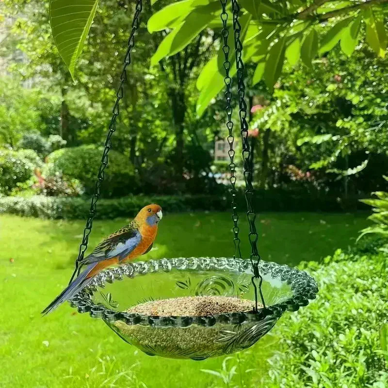 Bog', hovli, ferma uchun yangi osilgan gul shaklidagi qushlarni oziqlantiruvchi/ichuvchi. Hummingbird materiallari.