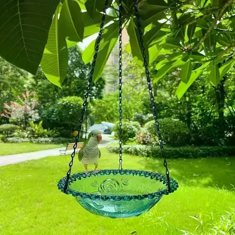 Bog', hovli, ferma uchun yangi osilgan gul shaklidagi qushlarni oziqlantiruvchi/ichuvchi. Hummingbird materiallari.