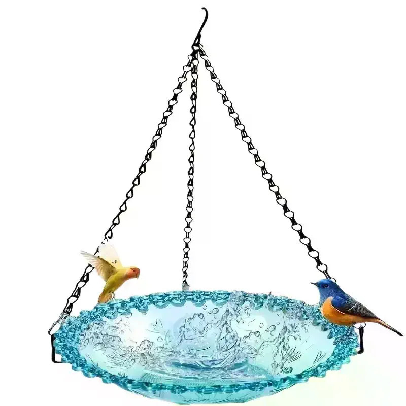 Bog', hovli, ferma uchun yangi osilgan gul shaklidagi qushlarni oziqlantiruvchi/ichuvchi. Hummingbird materiallari.
