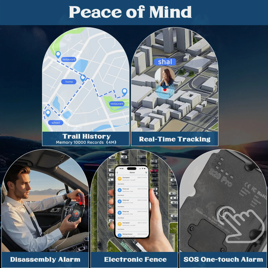 4G GPS-трекер для транспортных средств, магнитный автомобильный GPS-локатор, отслеживание в реальном времени, защита от угона с платформой отслеживания по подписке