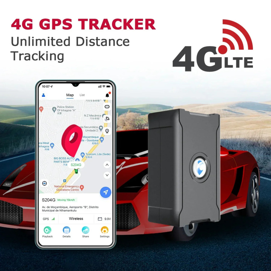 Cheksiz masofani kuzatish va arzon obuna bilan avtomobillar va mototsikllar uchun 4G LTE GPS kuzatuvchisi