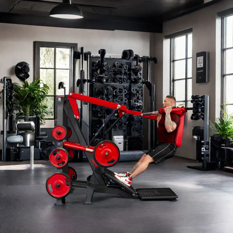 Fitness gimnastika zali Super sarkaç Squat mashinasi Plitalar PIN yuk tanlash sarkaç Squat mashinasi
