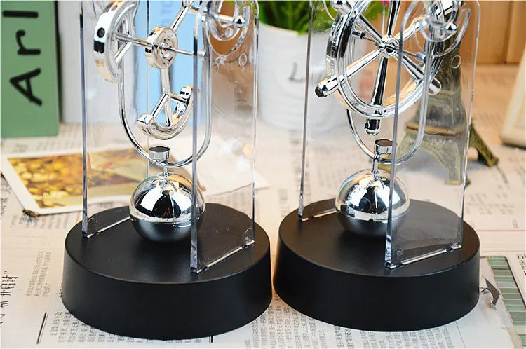 Маятник Хаоса, двухколесный вечный двигатель премиум-класса — магнитный рокер с питанием от USB/аккумулятора для офисного стола и подарок STEM